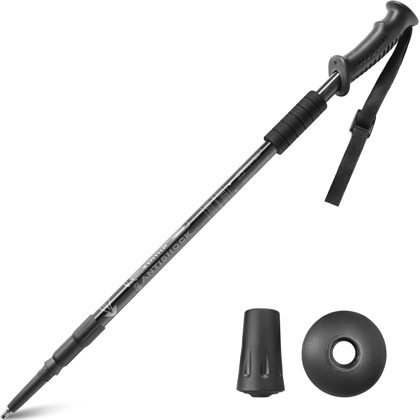 PARDUS Lightweight Adjustable Trekking Poles - Hiking, Trekking, and Travel for Men, Women, Hikers, Backpackers, and Seniors (1 Pole)